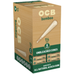 OCB Bamboo 1 ¼ Cones  - 6 Count / 24 Packs - Image 4