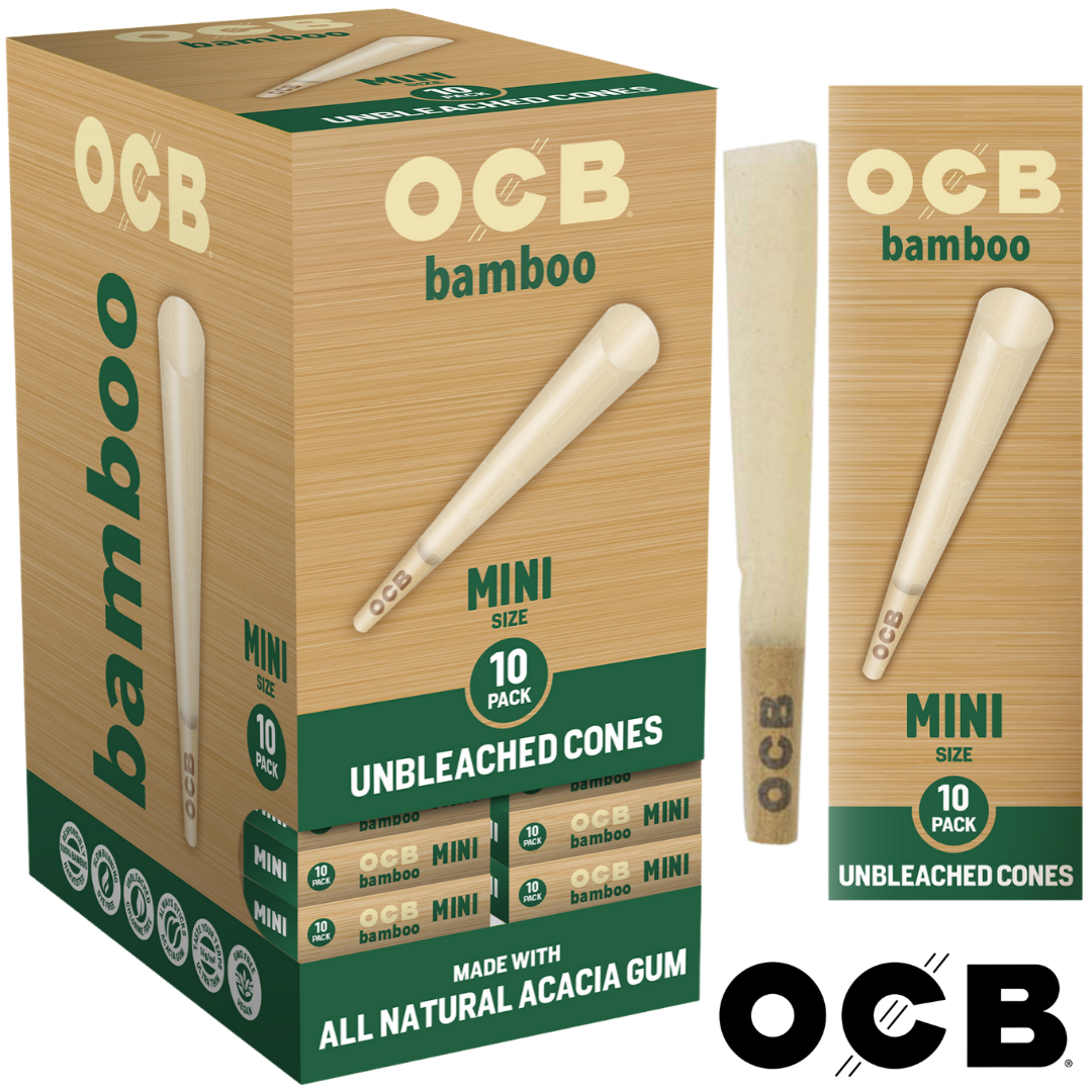 OCB Bamboo Mini Cones OCB Bamboo Mini Cones - 10 Count / 24 Packs - Image 1