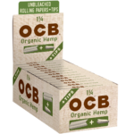 OCB Organic Hemp 1 ¼ Papers + Tips - Image 3