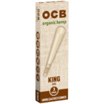 OCB Organic Hemp King Cones - 3 Count / 24 Packs - Image 4