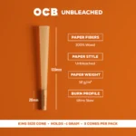 OCB Unbleached King Cones – 3 Count / 24 Packs - Image 5