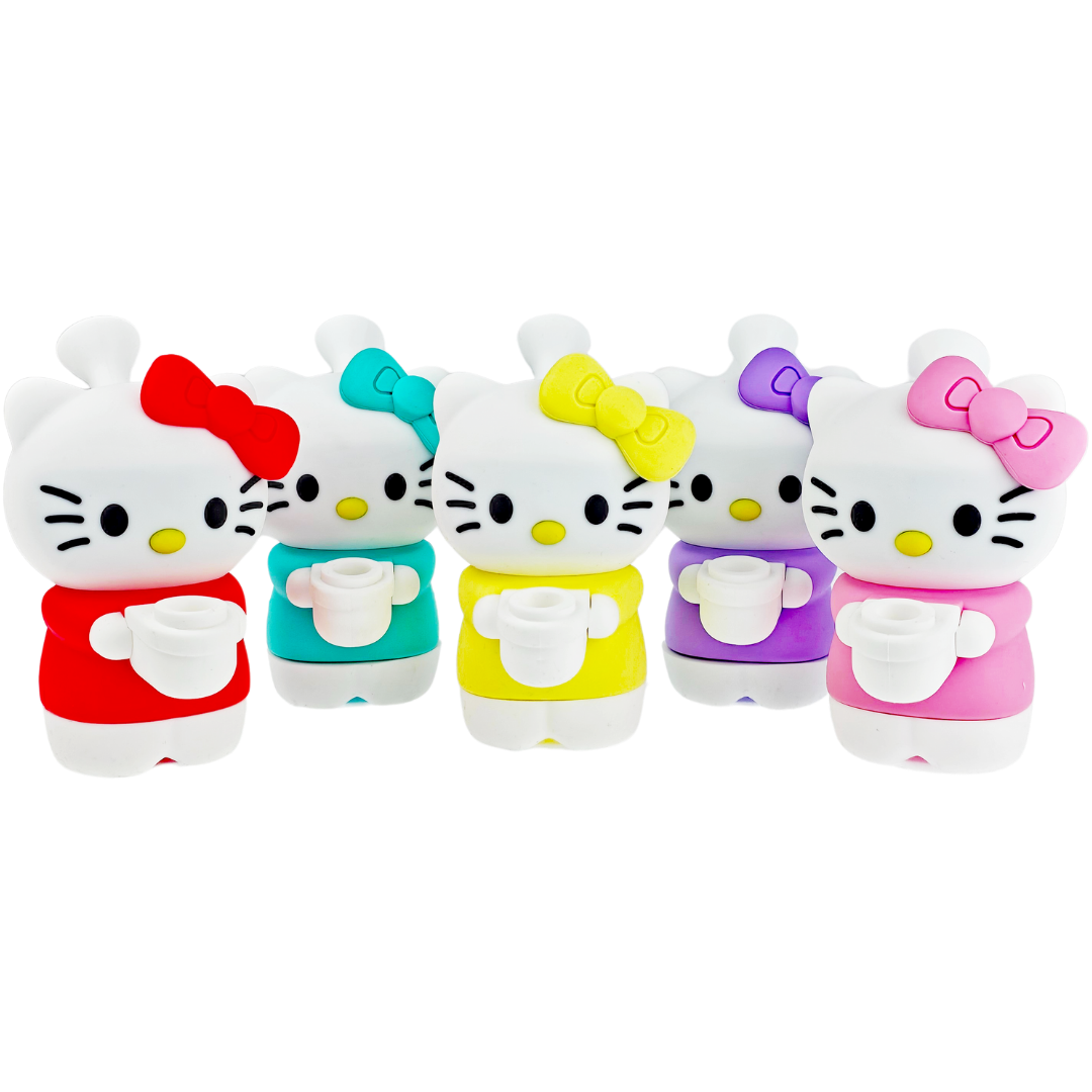 SA1042 HELLO KITTY 5.5" Silicone Hello Kitty Bubbler - Image 1