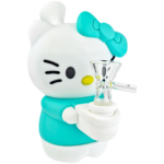 5.5" Silicone Hello Kitty Bubbler - Image 4