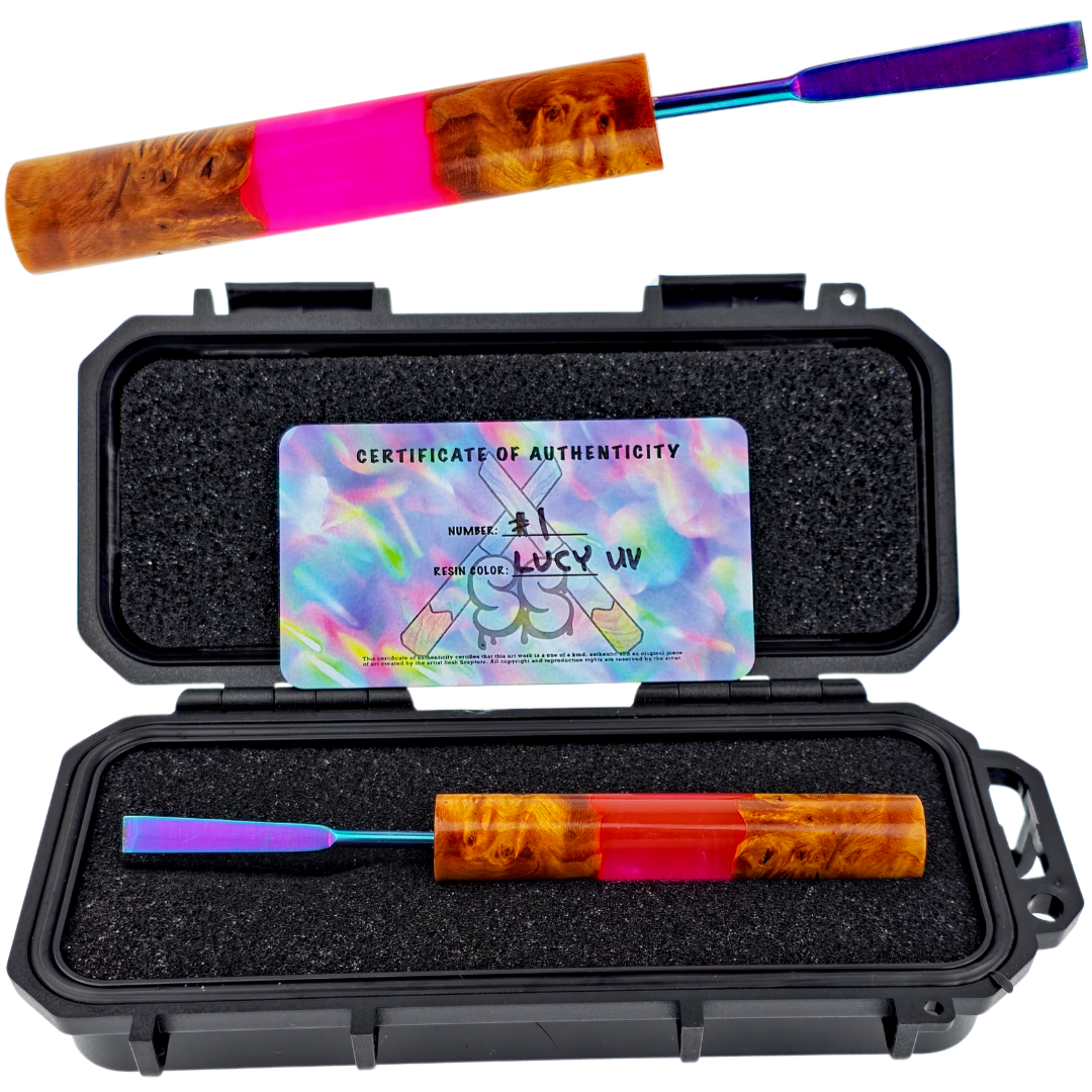 Sesh Sceptors V2 - Round Lucy Display Round Sesh Sceptor Dab Tool V2 - Lucy UV - Image 1