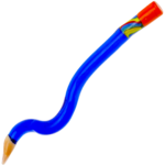 6" Wavy Glass Pencil Dab Tool - Image 3