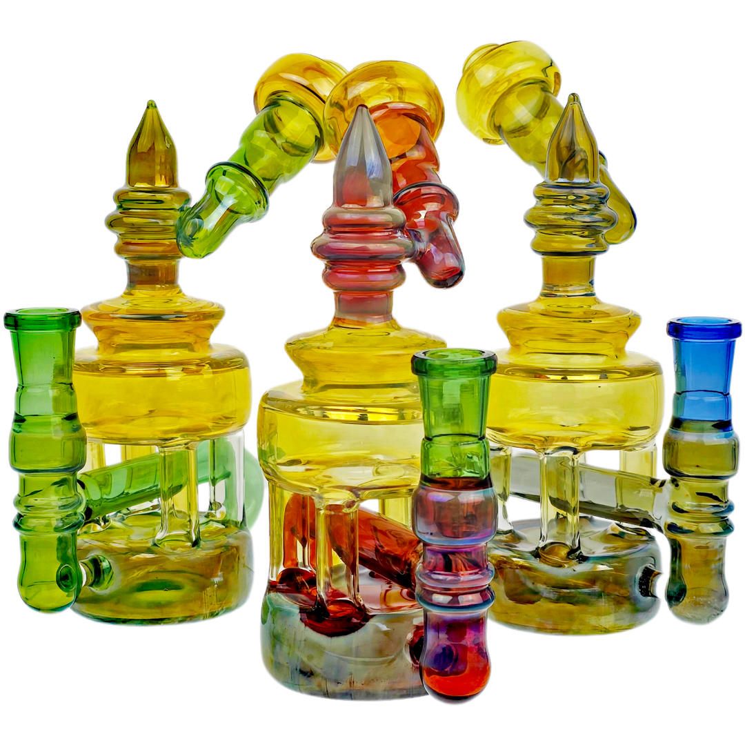 FGP5221 Dab Rigs 7.5" Fume & Color Pillar Rig - Image 1