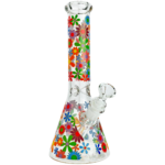 10" Flower Bouquet Decal Beaker - Image 4