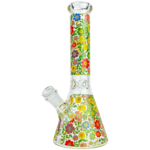 10" Flower Bouquet Decal Beaker - Image 5