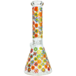 10" Flower Bouquet Decal Beaker - Image 3