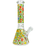 10" Flower Bouquet Decal Beaker - Image 2