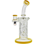 9" Color Accent Inner Wall Perc Rig w/ Opal - Image 2