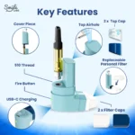 Smyle Inhaler 510 Battery + Cloud Filters (400mAh) - Image 4