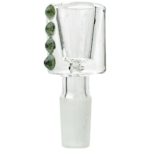 3" 14mm Clear Can w/ Color Dot Flower Bowl - Image 4