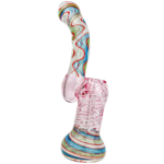 8" Color Wave Neck & Base Sectional Bubbler - Image 2