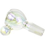 2.5" 14mm Iridescent Flower Bowl w/ Orb Handle - Image 4