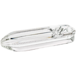 4" Clear Square Thick Hand Pipe - Image 2