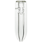 4" Clear Square Thick Hand Pipe - Image 3