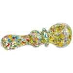 4.5" Confetti Frit Orb Body Maria Hand Pipe - Image 3