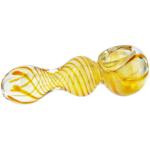4" Fume w/ Single Color Line Swirl Hand Pipe - Image 5