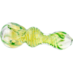 4" Fume w/ Single Color Line Swirl Hand Pipe - Image 4