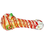 4.5" Fume Single Color Swirl w/ Color Accent Hand Pipe - Image 2