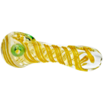 4.5" Fume Single Color Swirl w/ Color Accent Hand Pipe - Image 4