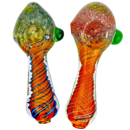 4.5" Fume Swirl Body Cone Head Hand Pipe