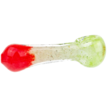 5" Tri Color Frit Thick Hand Pipe - Image 3