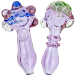 5" Assorted Pink Hand Pipe w/ Dots - Image 2