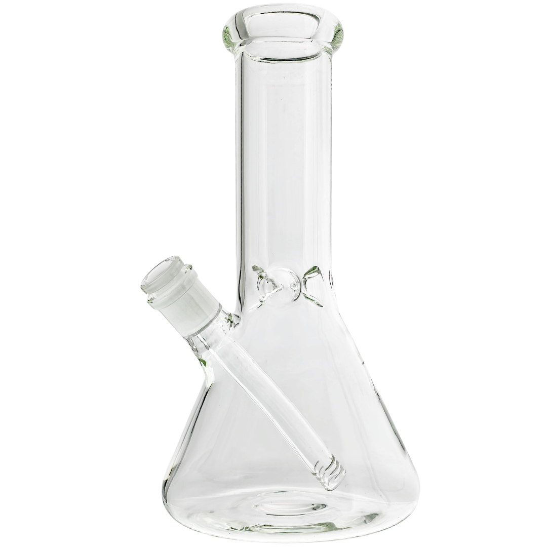 HS104-10'' Marijuana Bong 10" Clear Beaker - Image 1