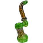 7" Two-Tone Wrap & Rake Flat Mouth Sherlock Bubbler - Image 3