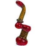 7" Two-Tone Wrap & Rake Flat Mouth Sherlock Bubbler - Image 2