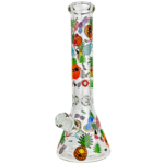 14" 7mm Pineapple Mushroom Mix Decal Beaker - Image 3