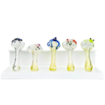 12" White Acrylic Hand Pipe Stand - Image 2