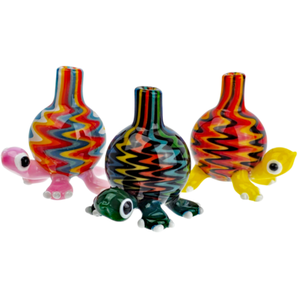 2" Cute Little Turtle w/ Wigwag Shell Carb Cap