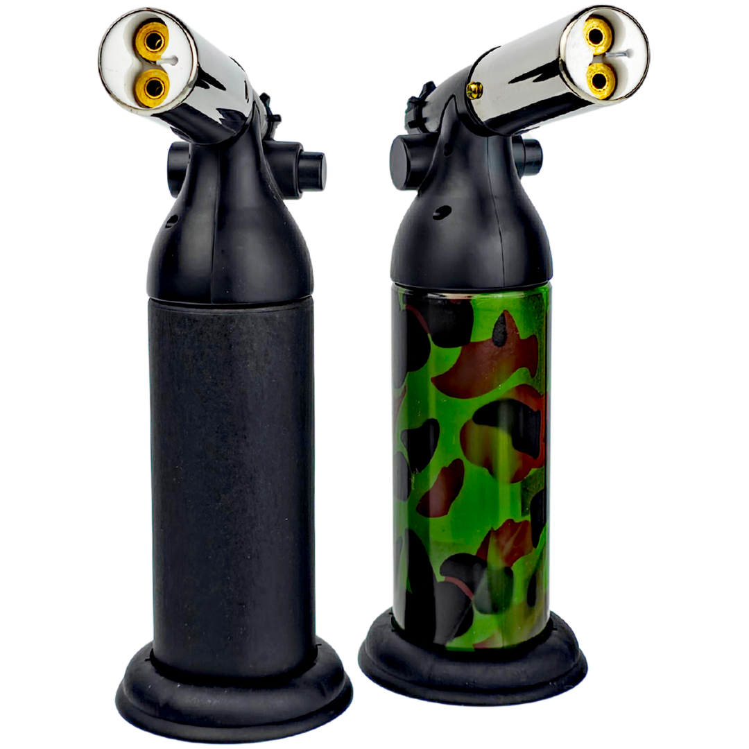 FEC076 Dual Flame Torches 8" Gas Dual Flame Torch - Image 1
