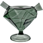 3.5" Color Diamond Footed Joint Bubbler - Image 2