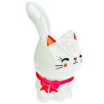 8.5" Sculpted Color Cat w/ Bow Rig - Image 6