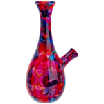 7" Watercolor Style Glass Vase Bong - Image 3