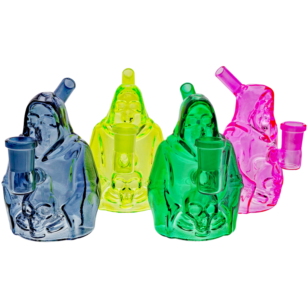 FGP7449 Cannabis Dab Rigs 5" Full Color Grim Reaper Rig - Image 1