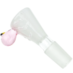 2.5" 14mm White Flower Bowl w/ Color Octopus - Image 5