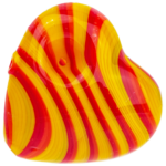 3.5" Vac Stack Line Swirl Heart Hand Pipe - Image 6