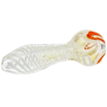 4.5" Fume w/ Color Swirl & Flower Head Hand Pipe - Image 3