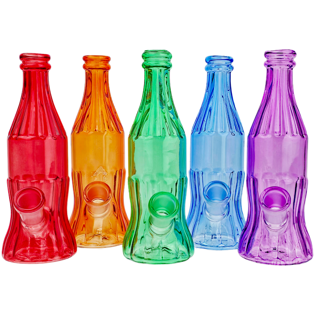 NEW FGP5276 Bottle Dab Rigs 6" Colored Glass Soda Bottle Rig - Image 1