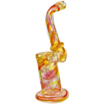 5.5" Dual Fume Accent Flat Mouth Maria Neck Sherlock Bubbler - Image 2