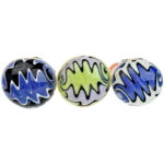 5" Fume Swirl Peanut Body Shape Pastel Wigwag Face Hand Pipe - Image 5