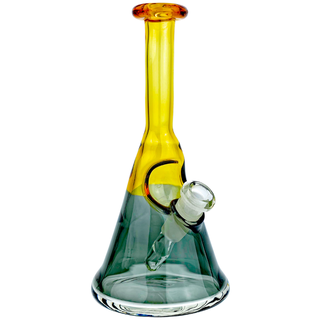 WYN HEADY #1 Cannabis Dab Rig 6.5" Costa Glass Two-Tone Flask Rig - Image 1