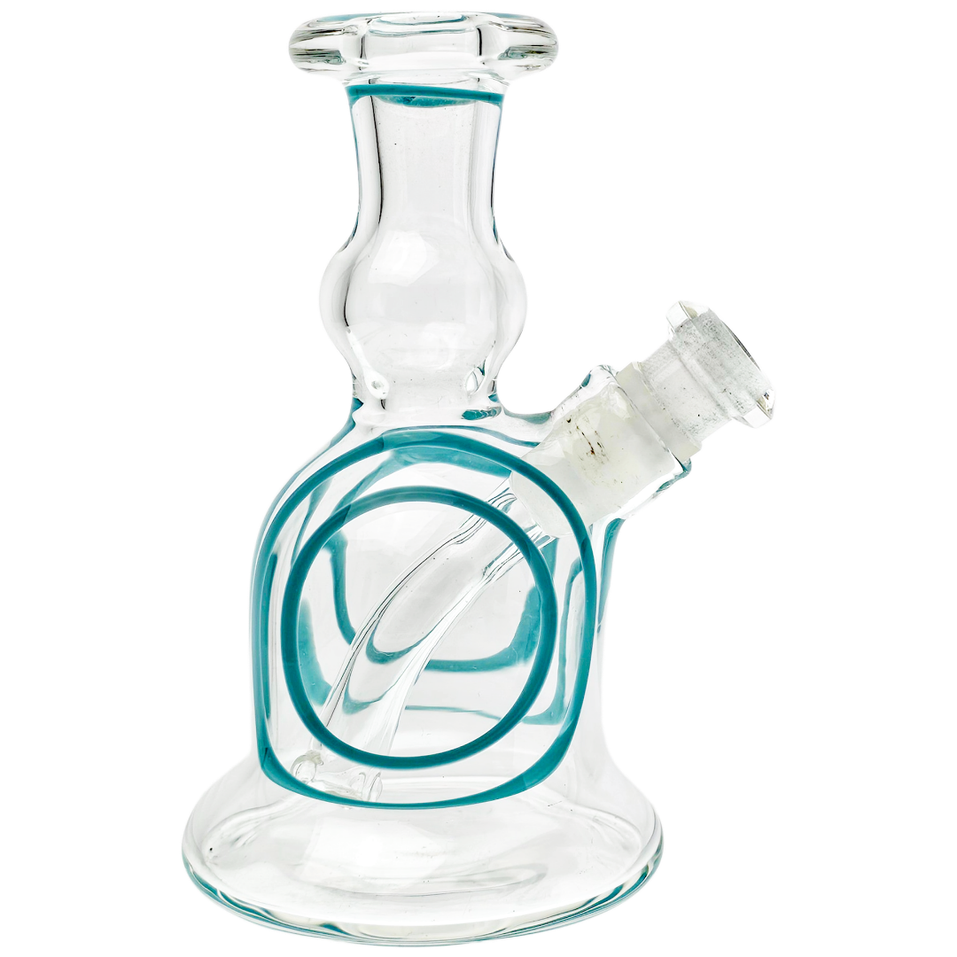 WYN HEADY #6 Weed Dab Rig 4.5" Bowman Clear w/ Color Encalmo View Window Mini Jammer - Image 1