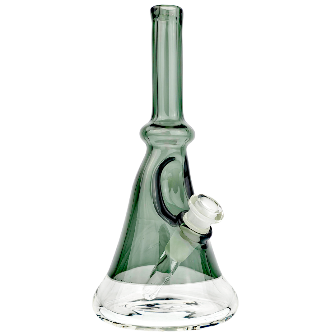 COSTA-FLASK-GRAY Made in USA 6.5" Costa Glass Two-Tone Flask Rig - Gray - Image 1
