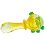 4.5" Color Dot & Face Accent Fume Maria Body Hand Pipe - Image 2
